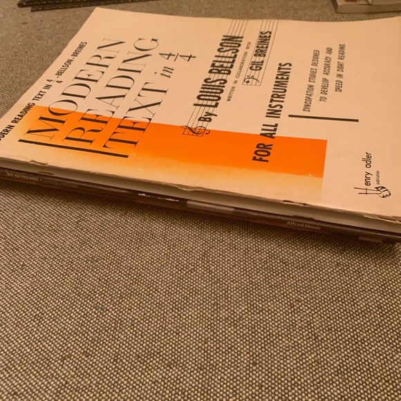 LOT OF 4 PIANO, all instruments SHEET MUSIC BOOKS - Picture 5 of 7